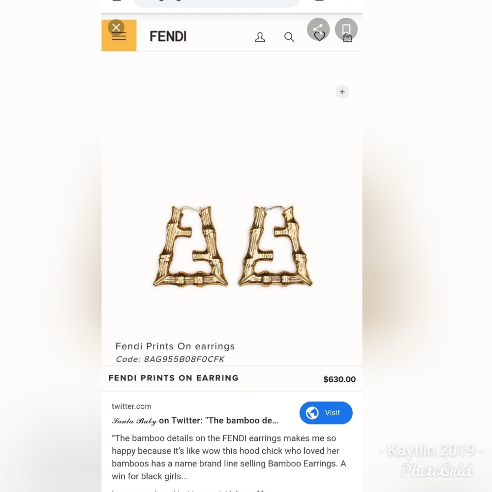 Fendi earrings